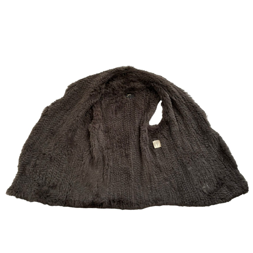 REVOLVE JUNE CORDED RABBIT FUR VEST WITH POCKETS SIZE XS/s - Picture 8 of 15